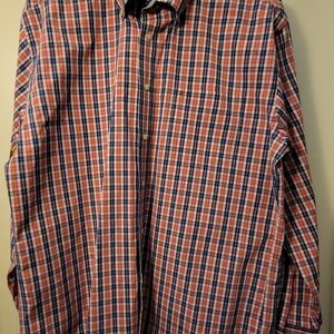 Tommy Hilfiger Red and Blue Plaid Shirt